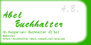 abel buchhalter business card